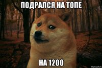 подрался на топе на 1200