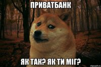 приватбанк як так? як ти міг?