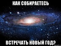 как собираетесь встречать новый год?