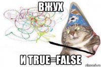 вжух и true=false