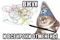 вжух и все уроки отменены