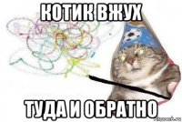 котик вжух туда и обратно