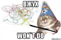 вжух won`t do