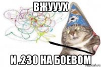 вжууух и .230 на боевом