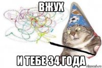 вжух и тебе 34 года