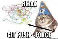 вжух git push --force