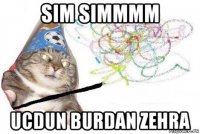 sim simmmm ucdun burdan zehra