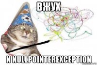 вжух и nullpointerexception