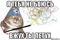 я тебя не боюсь вжух ты петух