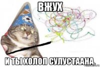 вжух и ты холоп сулустаана.