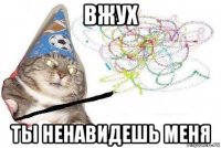 вжух ты ненавидешь меня