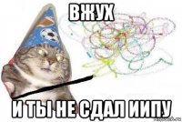 вжух и ты не сдал иипу