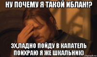 ну почему я такой иблан!? эх,ладно пойду в капатель поихраю я же шкальник)