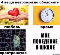 Мое поведение в школе