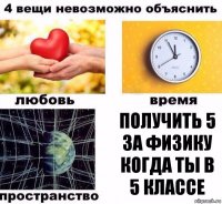 получить 5 за физику когда ты в 5 классе