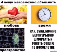 как, сука, можно беспрерывно шморгать и гонять соплю по носоглотке