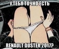 у тебя точно есть renault duster 2017?