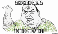 а ну иди сюда говно сабачие!