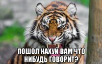  пошол нахуй вам что нибудь говорит?