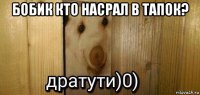 бобик кто насрал в тапок? 