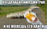 когда набил имя дмитрий и не можешь его найти