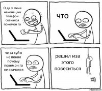 О да у меня наконец на телефон скачался покемон го что че за хуй я не понял почему покемон го не скачался решил иза этого повеситься