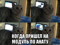  когда пришел на модуль по анату