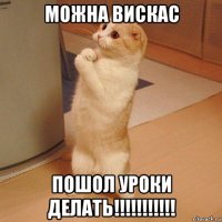 можна вискас пошол уроки делать!!!!!!!!!!!