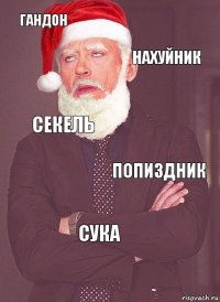 Гандон Нахуйник Секель Попиздник Сука