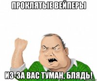 проклятые вейперы из-за вас туман, блядь!