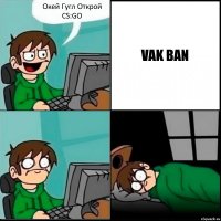 Окей Гугл Открой CS:GO VAK BAN