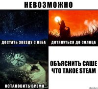 Объяснить Саше что такое steam