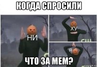 когда спросили что за мем?