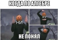 когда по алгебре не понял