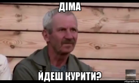 діма йдеш курити?