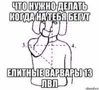 что нужно делать когда на тебя бегут елитные варвары 13 лвл