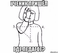 ученик пришёл где педагог?