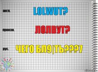 lolwut? лолвут? чего бл9|ть???7