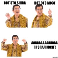 Вот это Shira Вот это мозг Аааааааааааааа
Пропал мозг!