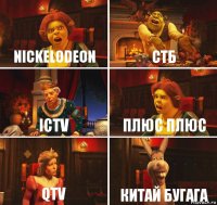 Nickelodeon СТБ ІСТV Плюс плюс QTV Китай Бугага