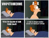 Уночтожение А - х Что ето бьіло я там тоже бьіл А там он увидел войну всево он там бьіл героем