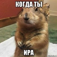 когда ты ира