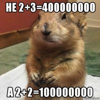 не 2+3=400000000 а 2+2=100000000