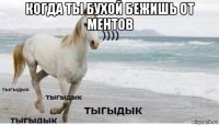 когда ты бухой бежишь от ментов 