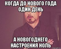 когда до нового года один день а новогоднего настроения ноль