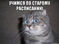 учимся по старому расписанию 