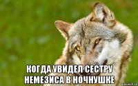  когда увидел сестру немезиса в ночнушке