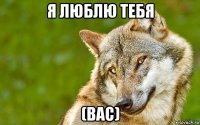 я люблю тебя (вас)