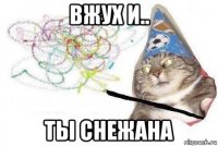 вжух и.. ты снежана