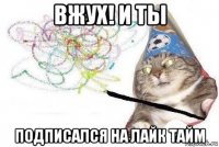 вжух! и ты подписался на лайк тайм